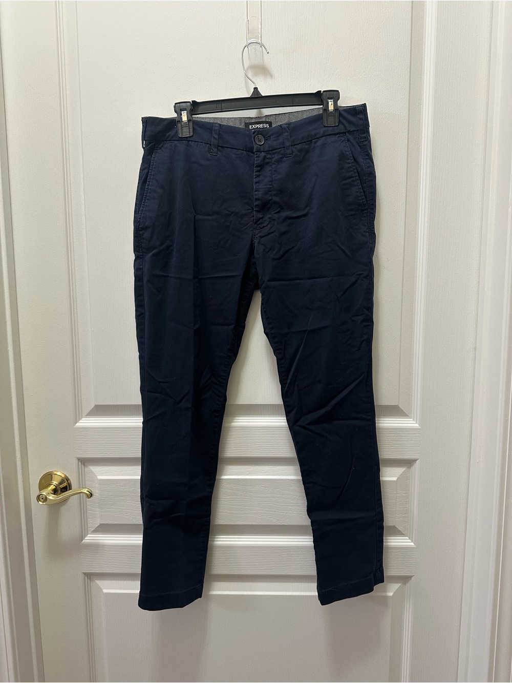 Express Men’s Navy Stretch Chinos